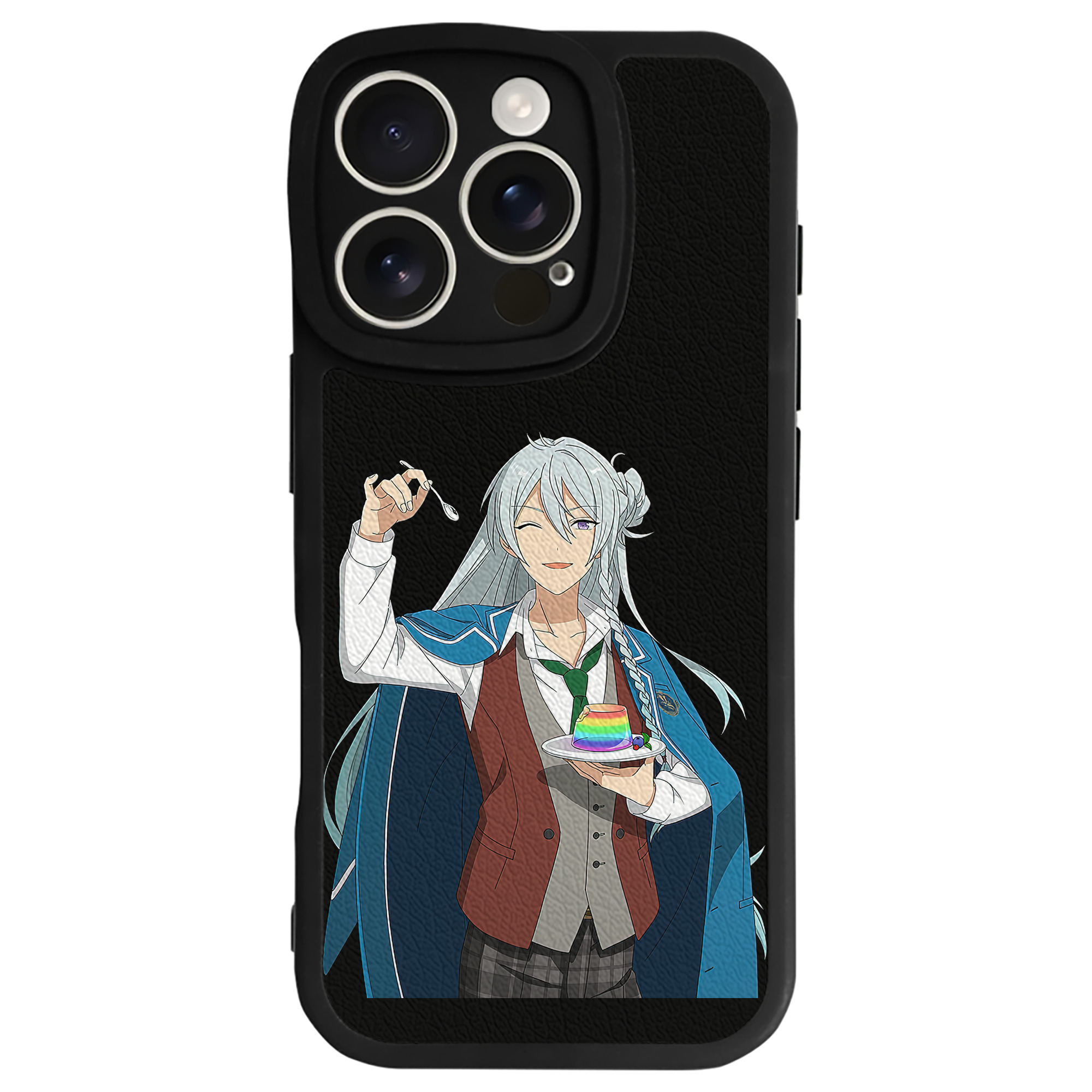 （画像用） あんさんぶるスターズ! Ensemble Stars 【iPhone 16シリーズ対応】シリコンスマホケース（レザー調） 材質：シリコン